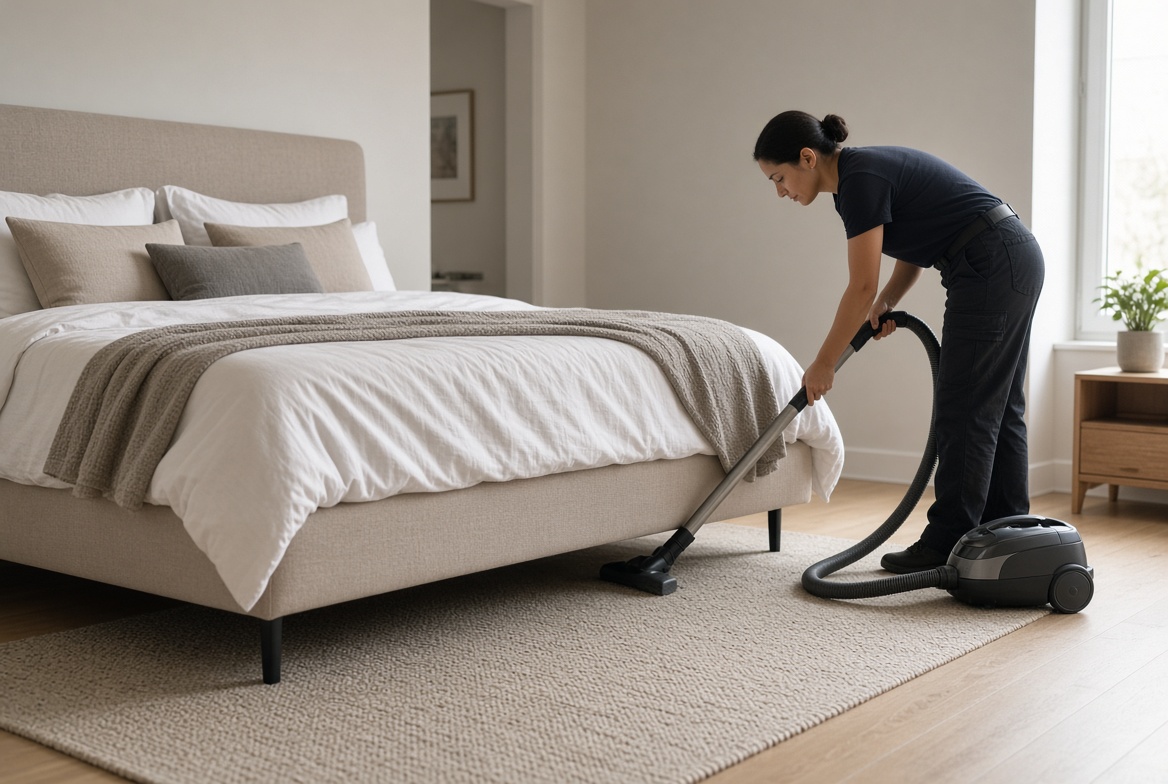 Cleaning plan tools with checklists cloths and room priority notes
